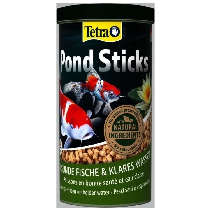 Tetra Pond Stick - TETRA - Aliment complet en granulés pour tous les poissons de bassin - 1 L Tetra Pond Stick - TETRA - Aliment complet en granulés pour tous les poissons de bassin - 1 L