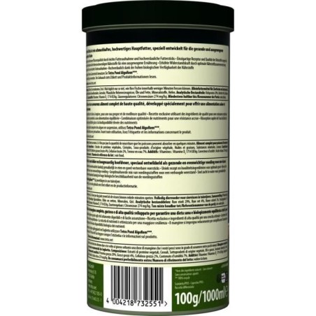 Tetra Pond Stick - TETRA - Aliment complet en granulés pour tous les poissons de bassin - 1 L