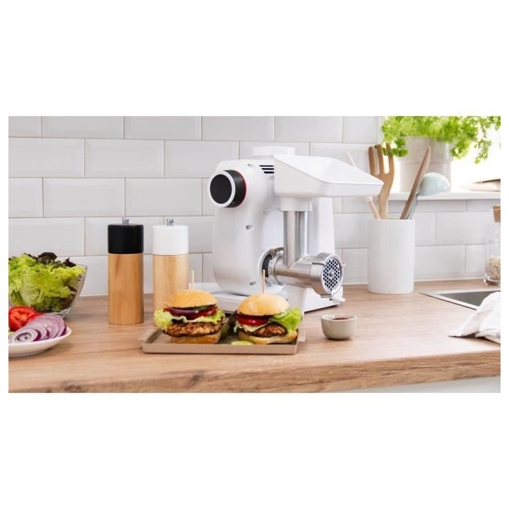 Accessoire hachoir a viande - BOSCH - MUZS2FWW - Blanc - Acier satin Accessoire hachoir a viande - BOSCH - MUZS2FWW - Blanc - Acier satin