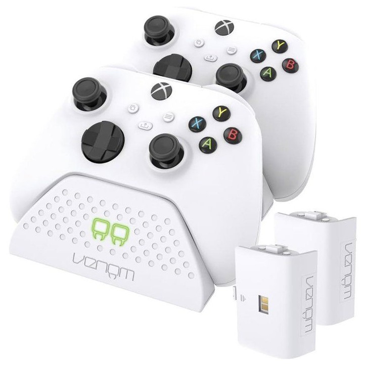Station de charge double - VENOM - pour manettes Xbox - Xbox Series X|S & One - Blanc