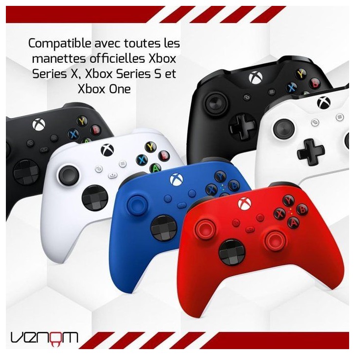 Station de charge double - VENOM - pour manettes Xbox - Xbox Series X|S & One - Blanc