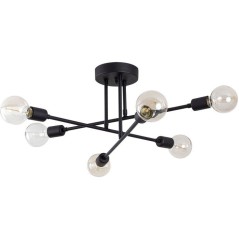 Suspension lustre D BY M.RED Black - Fer noir - Raffiné - Moderne