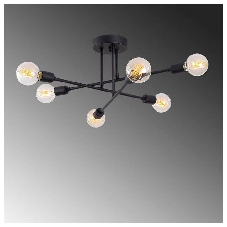 Suspension lustre D BY M.RED Black - Fer noir - Raffiné - Moderne