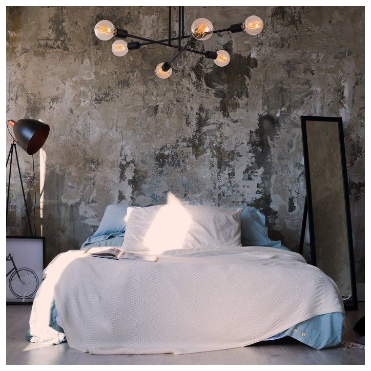 Suspension lustre D BY M.RED Black - Fer noir - Raffiné - Moderne