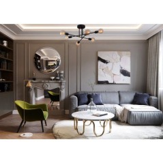 Suspension lustre D BY M.RED Black - Fer noir - Raffiné - Moderne