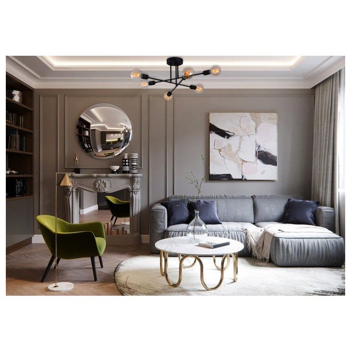 Suspension lustre D BY M.RED Black - Fer noir - Raffiné - Moderne