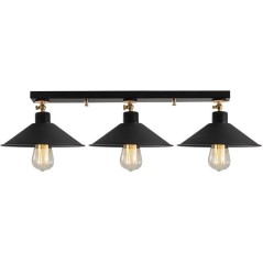 Suspension lustre moderne D BY M.RED Black - Métal - Design contempor