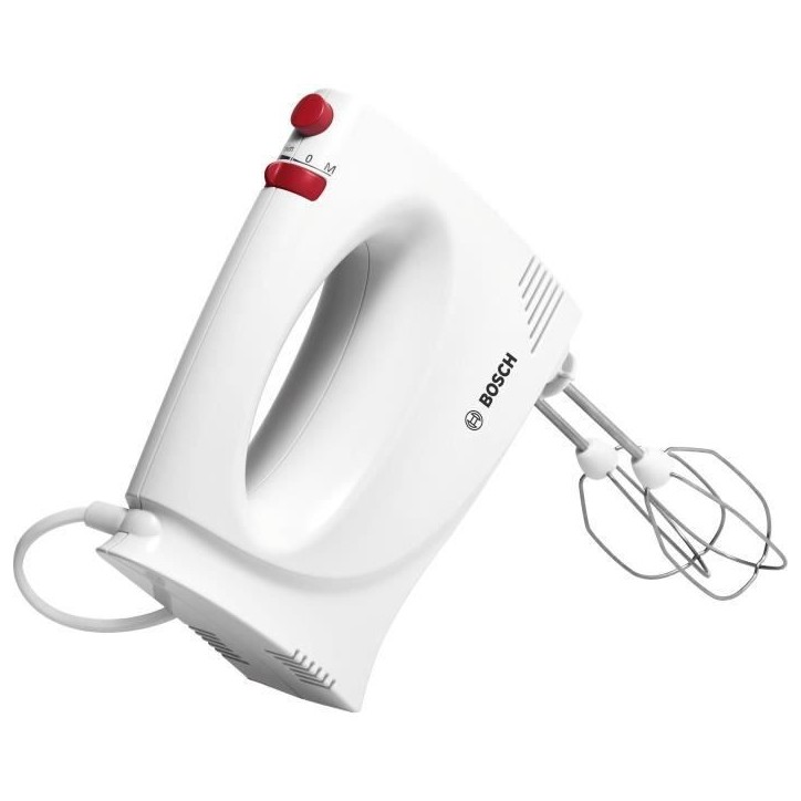 Batteur - BOSCH - MFQP1000 - 300 W - 2 vitesses + turbo - 2 fouets inox Batteur - BOSCH - MFQP1000 - 300 W - 2 vitesses + turbo - 2 fouets inox