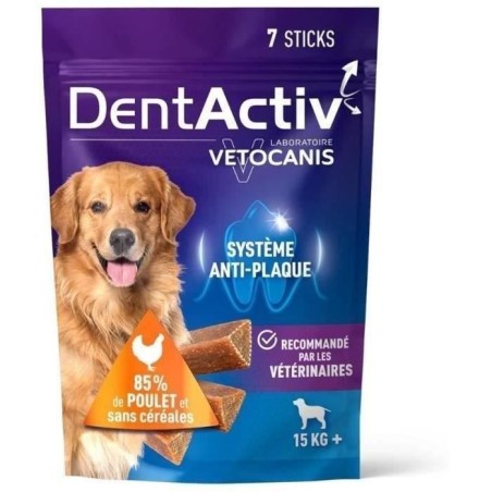 DentActiv - 7 Bâtonnets - VETOCANIS - Hygiène Bucco-Dentaire au Poul