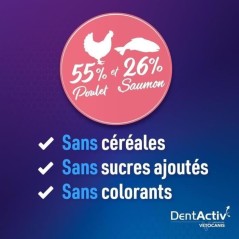 DentActiv - 10 Bâtonnets - VETOCANIS - Hygiène Bucco-Dentaire au Sau