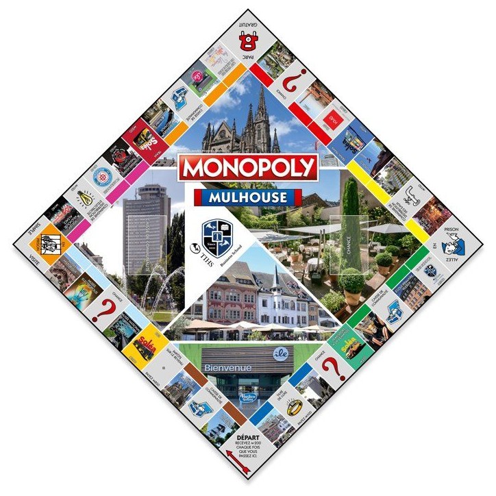 Monopoly Mulhouse - Jeu de société - WINNING MOVES - Édition locale collector