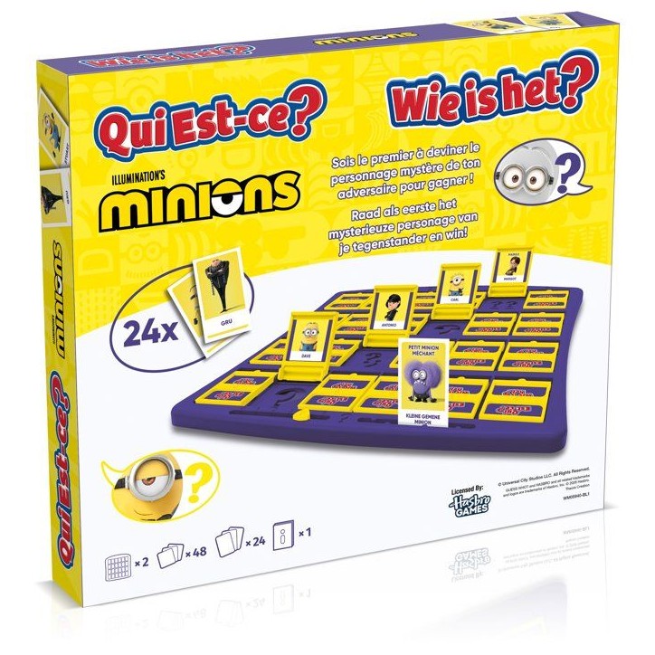 Qui est-ce ? Les Minions - Jeu de déduction - WINNING MOVES - 24 personnages Minions Qui est-ce ? Les Minions - Jeu de déduction - WINNING MOVES - 24 personnages Minions