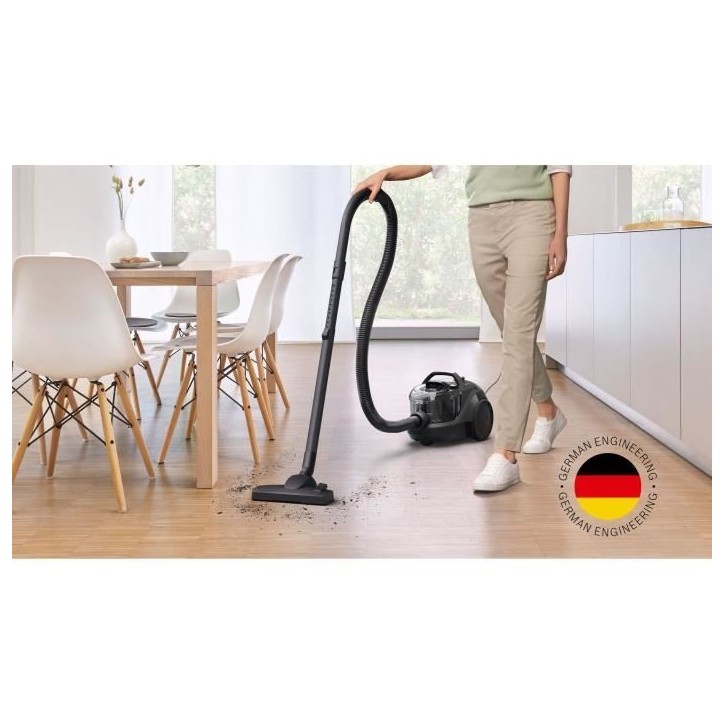 Aspirateur Traineau sans sac - BOSCH BGC21X300 - 550W - 2L - 76 dB - Noir Aspirateur Traineau sans sac - BOSCH BGC21X300 - 550W - 2L - 76 dB - Noir