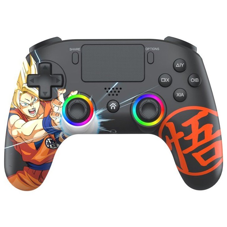 Manette sans fil - PS4 / PC - Dragon Ball Goku Super Saiyan - Bluetooth - Noir - SUBSONIC