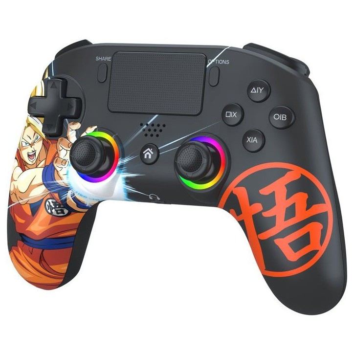 Manette sans fil - PS4 / PC - Dragon Ball Goku Super Saiyan - Bluetooth - Noir - SUBSONIC