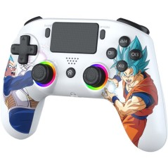 Manette sans fil - PS5 / PC - Dragon Ball Goku vs Vegeta - Bluetooth - Blanc - SUBSONIC