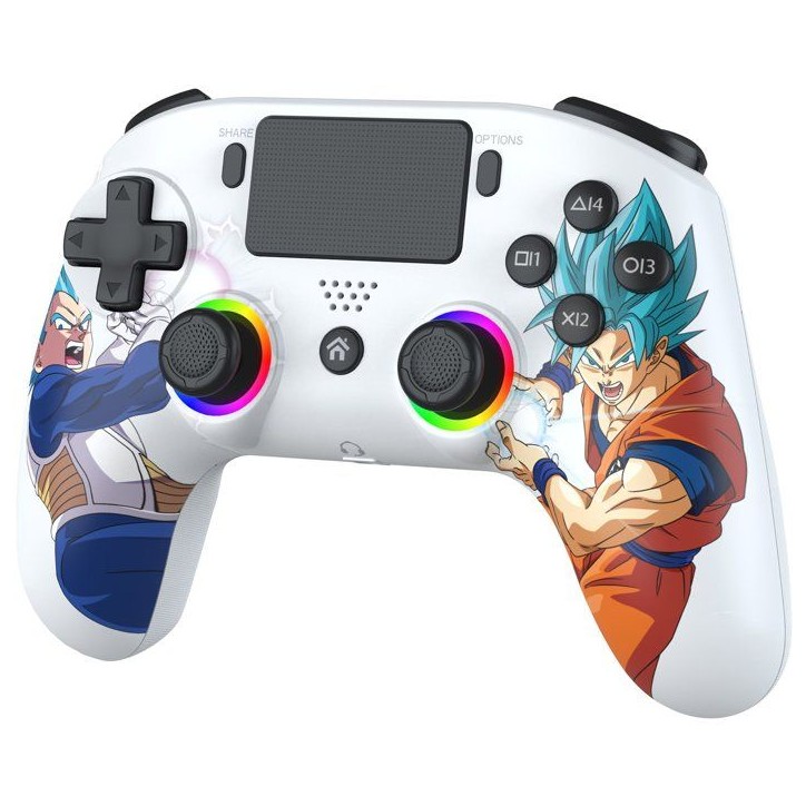 Manette sans fil - PS5 / PC - Dragon Ball Goku vs Vegeta - Bluetooth - Blanc - SUBSONIC