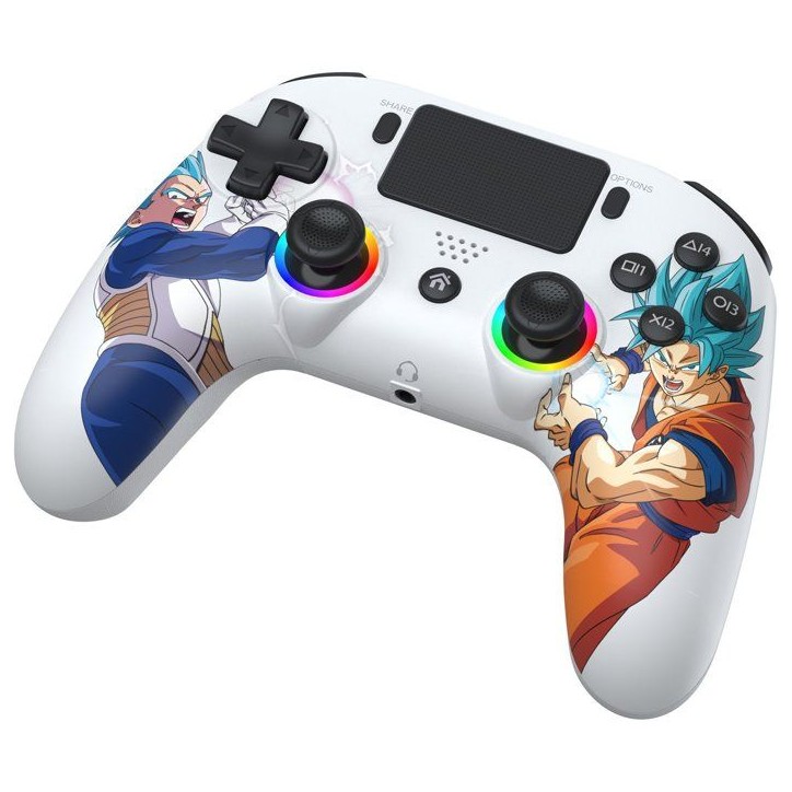 Manette sans fil - PS5 / PC - Dragon Ball Goku vs Vegeta - Bluetooth - Blanc - SUBSONIC
