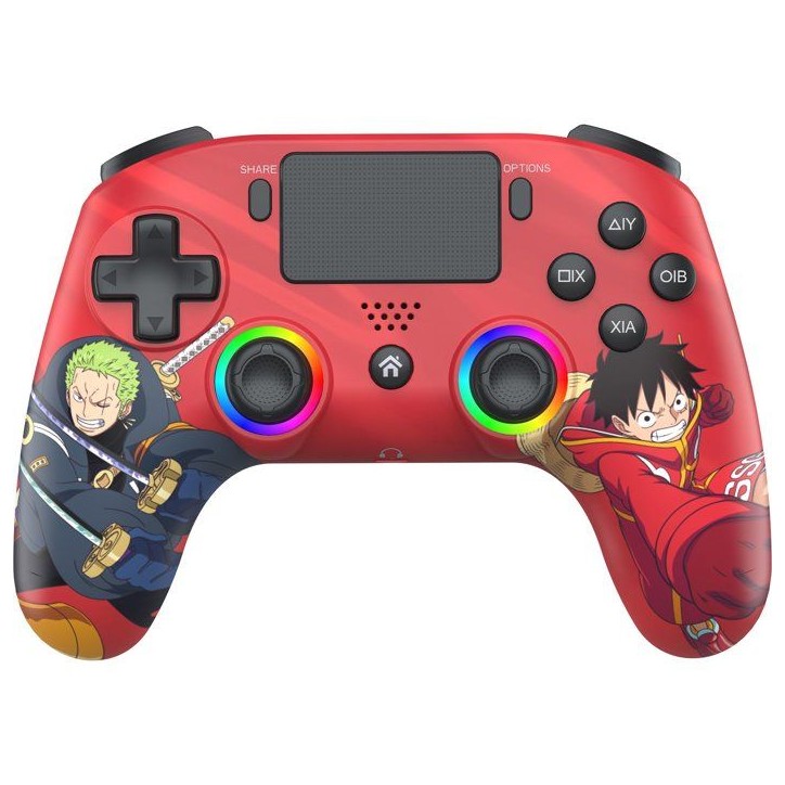 Manette sans fil - PS4 / PC - One Piece Luffy vs Zoro - Bluetooth - Noir - SUBSONIC
