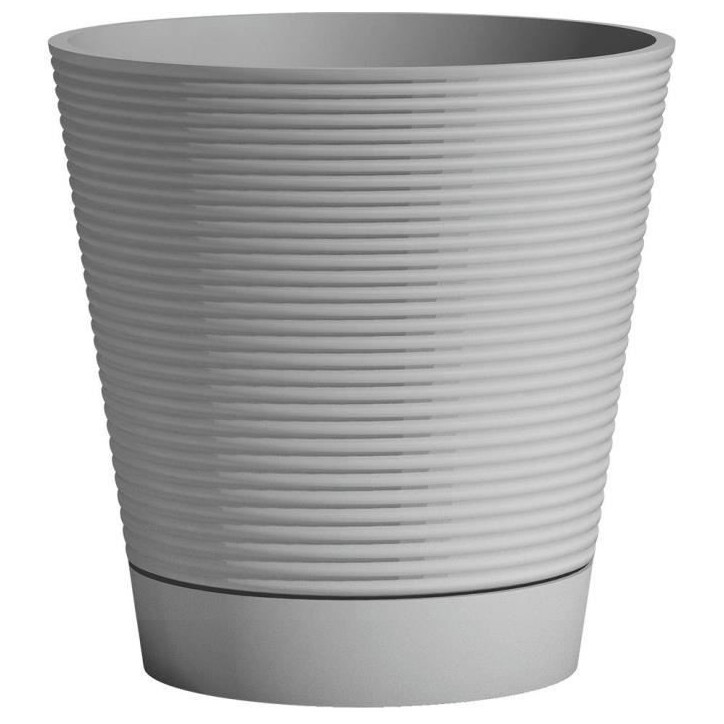 Pot réserve d'eau - GARDEN ID - Green Care Sense Bleu-Gris 40 cm - Garanti 10ans - 100% recyclé