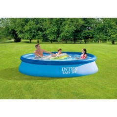 Kit Piscine hors sol autoportante INTEX - Easy Set™ - 366 x 76 cm - Ronde (Livrée avec une pompe et cartouche) - 28132NP