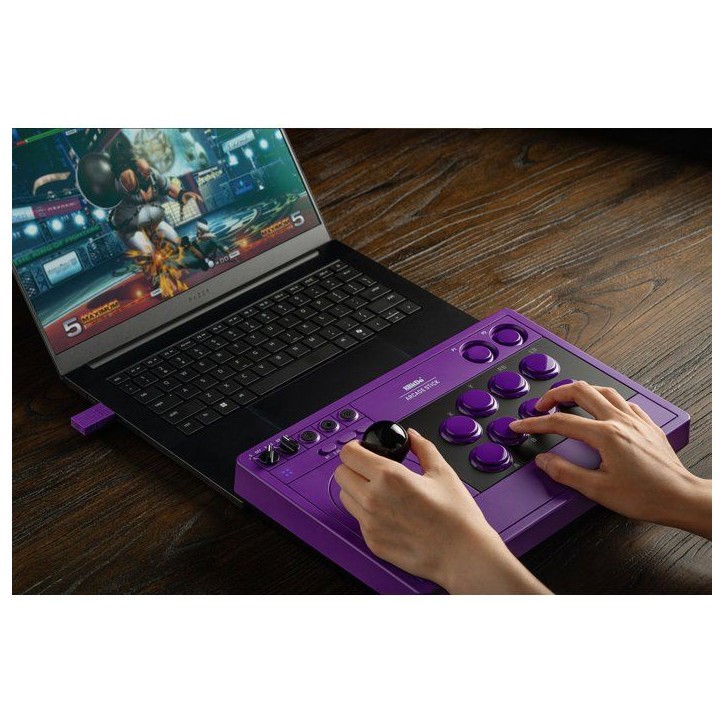 Stick arcade - 8BitDo - Arcade Stick - 2.4G - Violet Stick arcade - 8BitDo - Arcade Stick - 2.4G - Violet