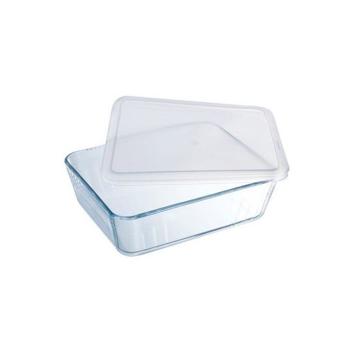 Boîtes de conservation rectangulaires - PYREX - Cook & Freez - Lot de 4 - Empilables - Verre borosilicate Boîtes de conservation rectangulaires - PYREX - Cook & Freez - Lot de 4 - Empilables - Verre borosilicate