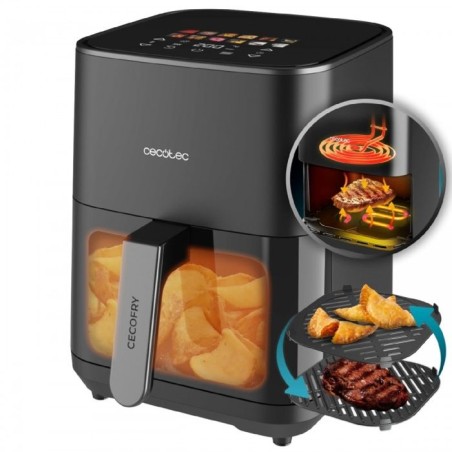 Friteuse a air sans huile CECOTEC CECOFRY&GRILL DUOHEAT 4000 4L Grill