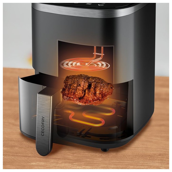 Friteuse a air sans huile CECOTEC CECOFRY&GRILL DUOHEAT 4000 4L Grill