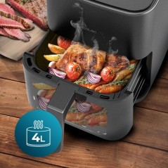 Friteuse a air sans huile CECOTEC CECOFRY&GRILL DUOHEAT 4000 4L Grill