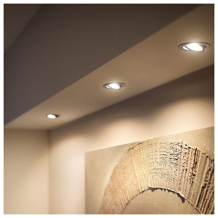 Spot encastré LED - PHILIPS HUE - Milliskin - lot de 3 - blanc - GU10 Spot encastré LED - PHILIPS HUE - Milliskin - lot de 3 - blanc - GU10