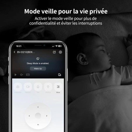 Caméra de surveillance - BEANS VIEW - D210 2K - Intérieur - WiFi - Vision nocturne
