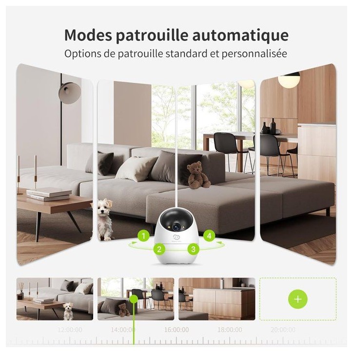 Caméra de surveillance - BEANS VIEW - D210 2K - Intérieur - WiFi - Vision nocturne
