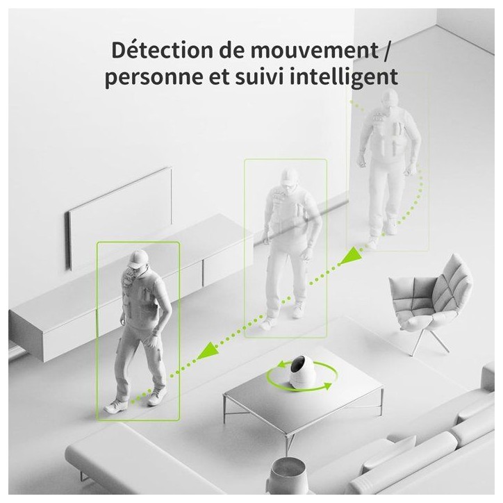 Caméra de surveillance - BEANS VIEW - D210 2K - Intérieur - WiFi - Vision nocturne