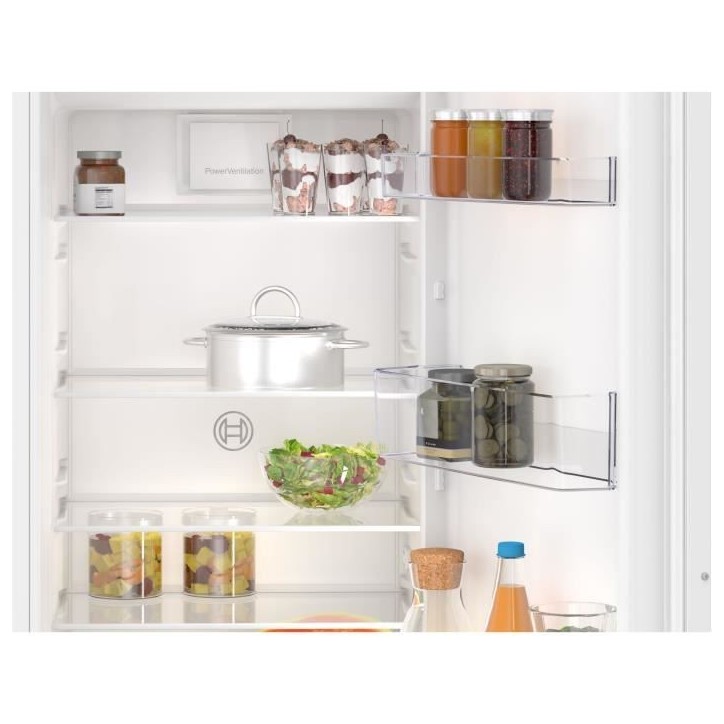 Réfrigérateur - BOSCH SER2 - KIL82NSE0 - 1 porte - Intégrable - 280 L (246 L + 34 L) - H177,2 x L54,1 x P54,8 cm Réfrigérateur - BOSCH SER2 - KIL82NSE0 - 1 porte - Intégrable - 280 L (246 L + 34 L) - H177,2 x L54,1 x P54,8 cm