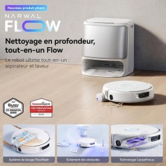 NARWAL FLOW - Aspirateur Robot Laveur avec Station - 22 000 Pa - DualF