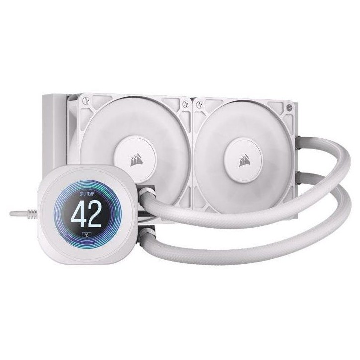Watercooling Corsair Nautilus 240 RS LCD - Blanc - 240 mm