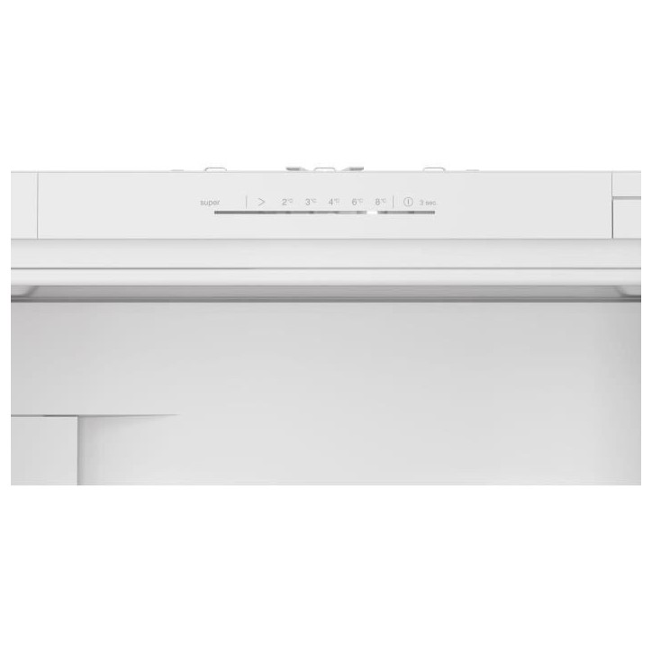 Réfrigérateur - BOSCH SER2 - KIL82NSE0 - 1 porte - Intégrable - 280 L (246 L + 34 L) - H177,2 x L54,1 x P54,8 cm Réfrigérateur - BOSCH SER2 - KIL82NSE0 - 1 porte - Intégrable - 280 L (246 L + 34 L) - H177,2 x L54,1 x P54,8 cm