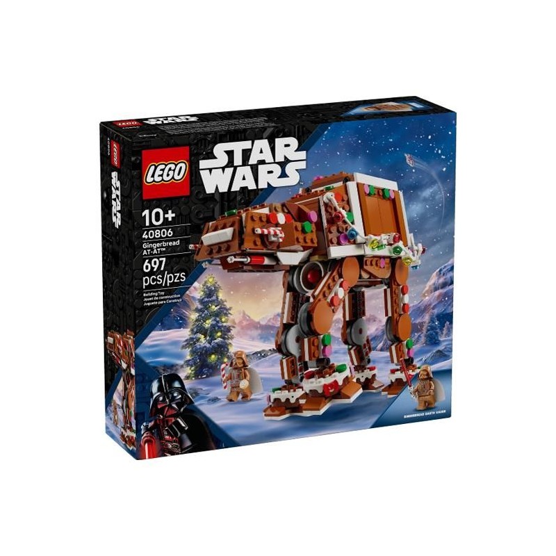 LEGO Star Wars 40806 - AT-AT Walker Façon Pain d'Épices + Dark Vador