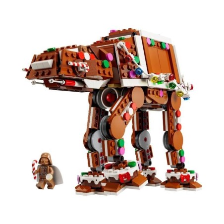 LEGO Star Wars 40806 - AT-AT Walker Façon Pain d'Épices + Dark Vador - Set pour Enfant - A partir de 10 ans