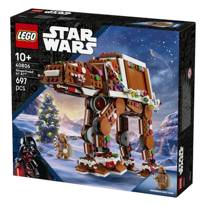 LEGO Star Wars 40806 - AT-AT Walker Façon Pain d'Épices + Dark Vador - Set pour Enfant - A partir de 10 ans LEGO Star Wars 40806 - AT-AT Walker Façon Pain d'Épices + Dark Vador - Set pour Enfant - A partir de 10 ans