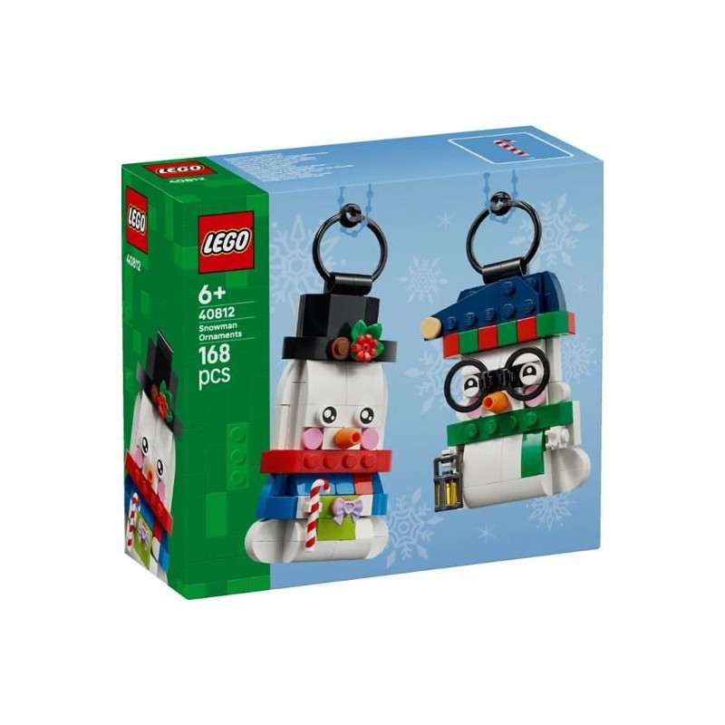 LEGO 40812 - Les Bonshommes de Neige Décoratifs - 2 Figurines a Suspe