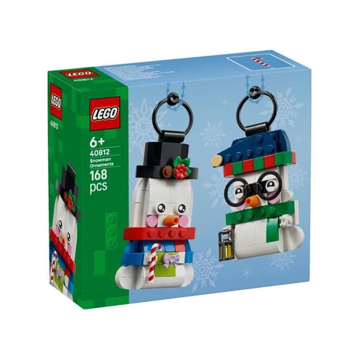 LEGO 40812 - Les Bonshommes de Neige Décoratifs - 2 Figurines a Suspendre - Set pour Enfant - A partir de 6 ans LEGO 40812 - Les Bonshommes de Neige Décoratifs - 2 Figurines a Suspendre - Set pour Enfant - A partir de 6 ans