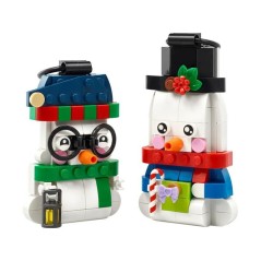 LEGO 40812 - Les Bonshommes de Neige Décoratifs - 2 Figurines a Suspendre - Set pour Enfant - A partir de 6 ans