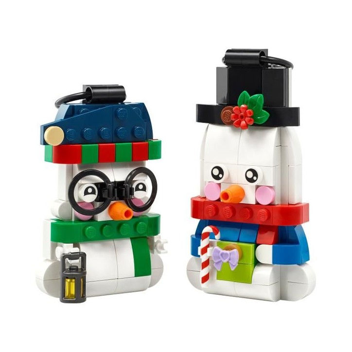 LEGO 40812 - Les Bonshommes de Neige Décoratifs - 2 Figurines a Suspendre - Set pour Enfant - A partir de 6 ans LEGO 40812 - Les Bonshommes de Neige Décoratifs - 2 Figurines a Suspendre - Set pour Enfant - A partir de 6 ans
