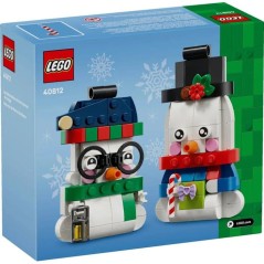 LEGO 40812 - Les Bonshommes de Neige Décoratifs - 2 Figurines a Suspe
