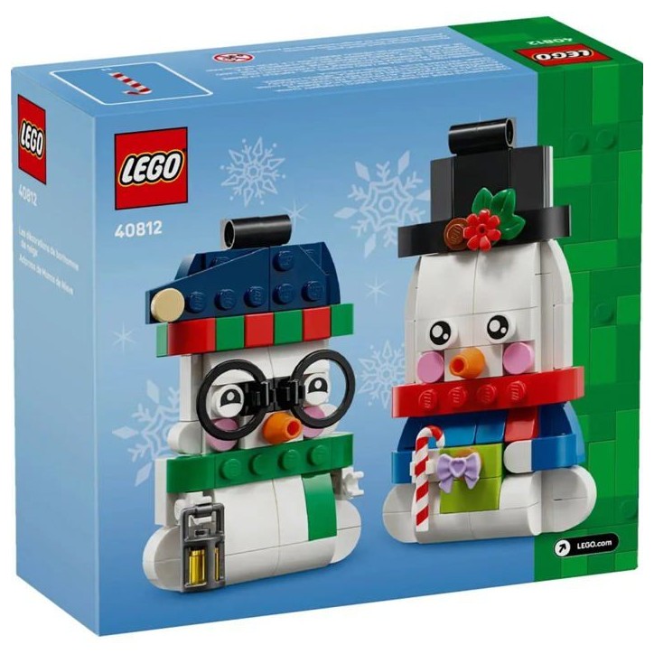 LEGO 40812 - Les Bonshommes de Neige Décoratifs - 2 Figurines a Suspendre - Set pour Enfant - A partir de 6 ans LEGO 40812 - Les Bonshommes de Neige Décoratifs - 2 Figurines a Suspendre - Set pour Enfant - A partir de 6 ans