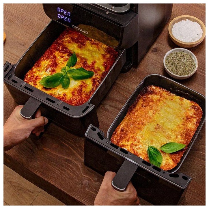 Friteuse a air sans huile CECOTEC CECOFRY DUOLEVEL 10000 DUOSIZE WINDOW 10L Fenetre Friteuse a air sans huile CECOTEC CECOFRY DUOLEVEL 10000 DUOSIZE WINDOW 10L Fenetre