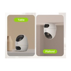 Caméra de surveillance - BEANS VIEW - D220 Dual 2K - Intérieur - WiFi - Vision nocturne