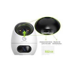 Caméra de surveillance - BEANS VIEW - D220 Dual 2K - Intérieur - WiF